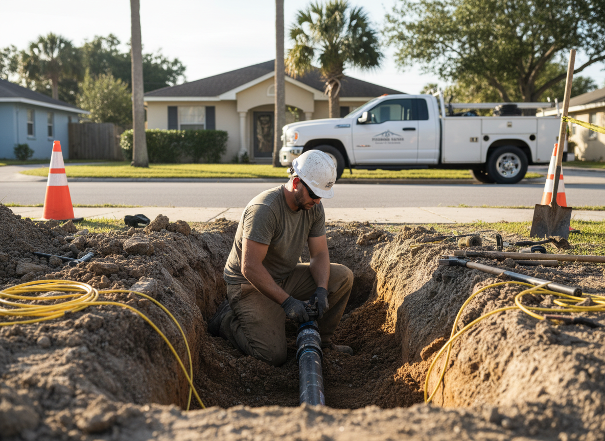 Sewer Line Repair in 32520 Downtown Hub