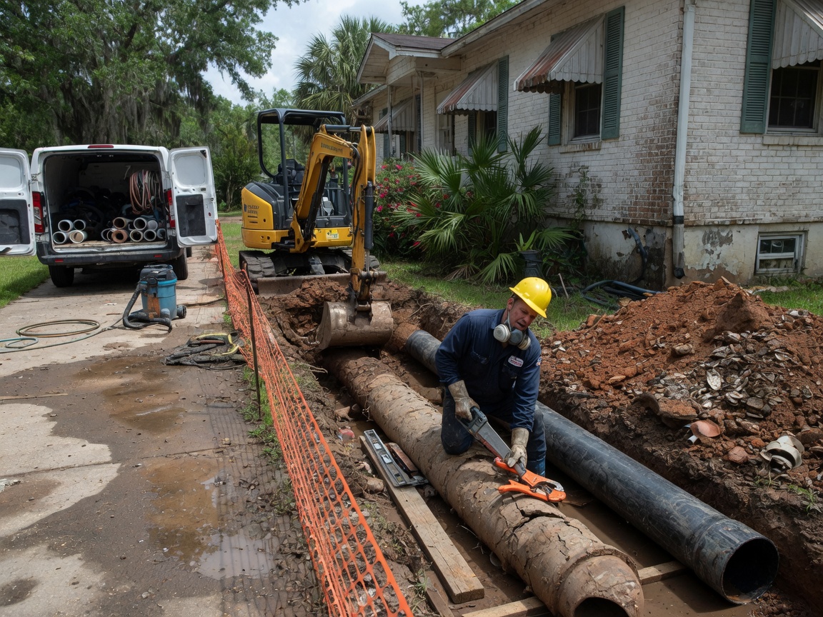 Sewer Line Repair in 32506 Myrtle Grove