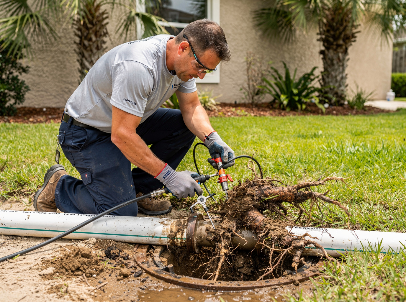 Sewer Line Repair in 32516 Bellview