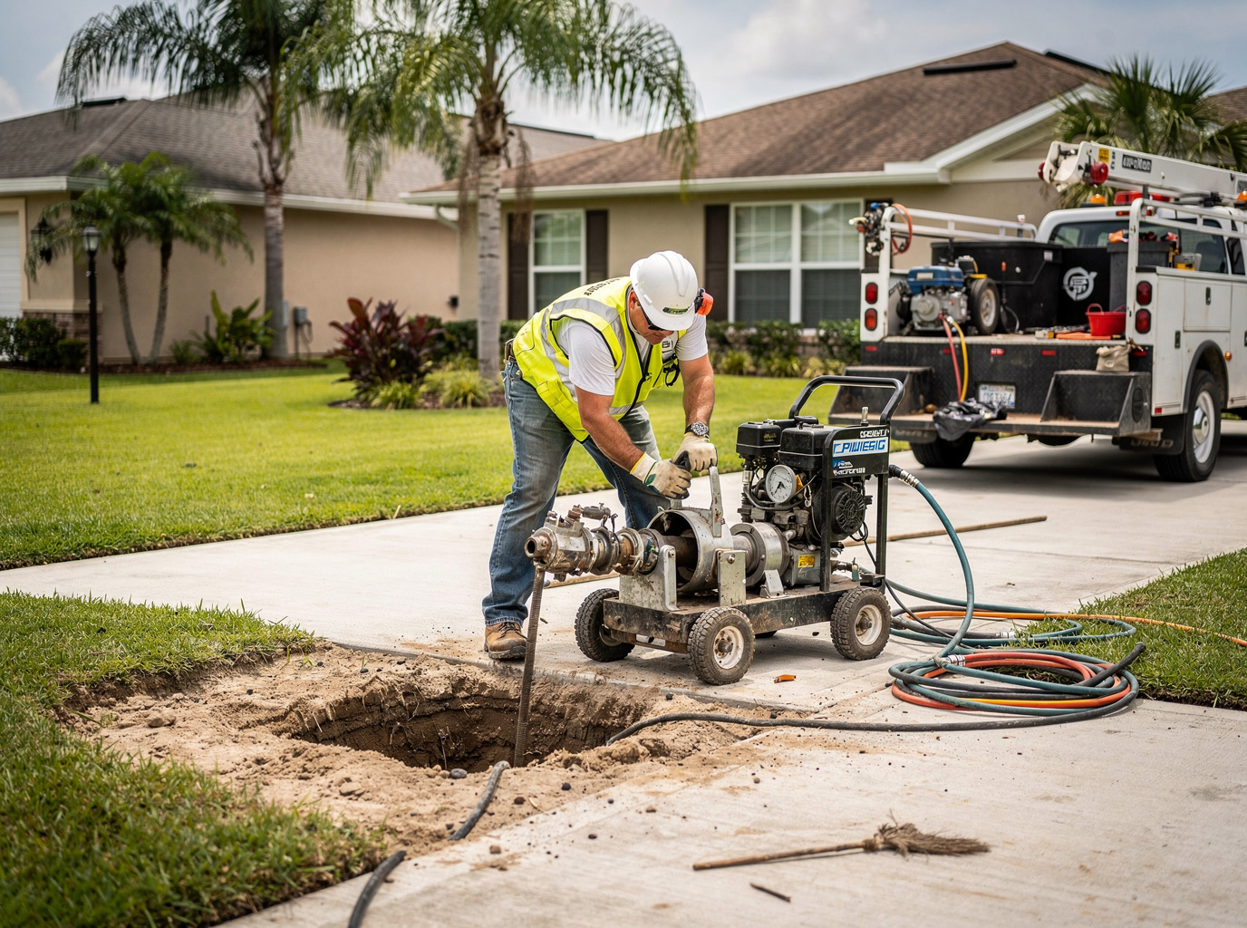 Sewer Line Repair in 32513 Pensacola Business Hub